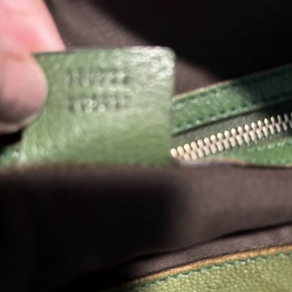 Auth Gucci hobo Green Leather Purse - Picture 3 of 5